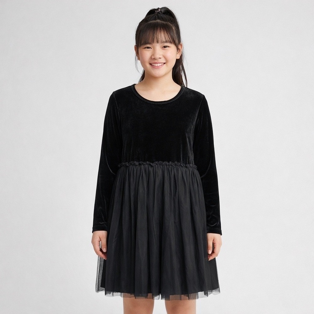 Wonder Nation Velour Tutu Dress Black Girls XXL (18) New NWT